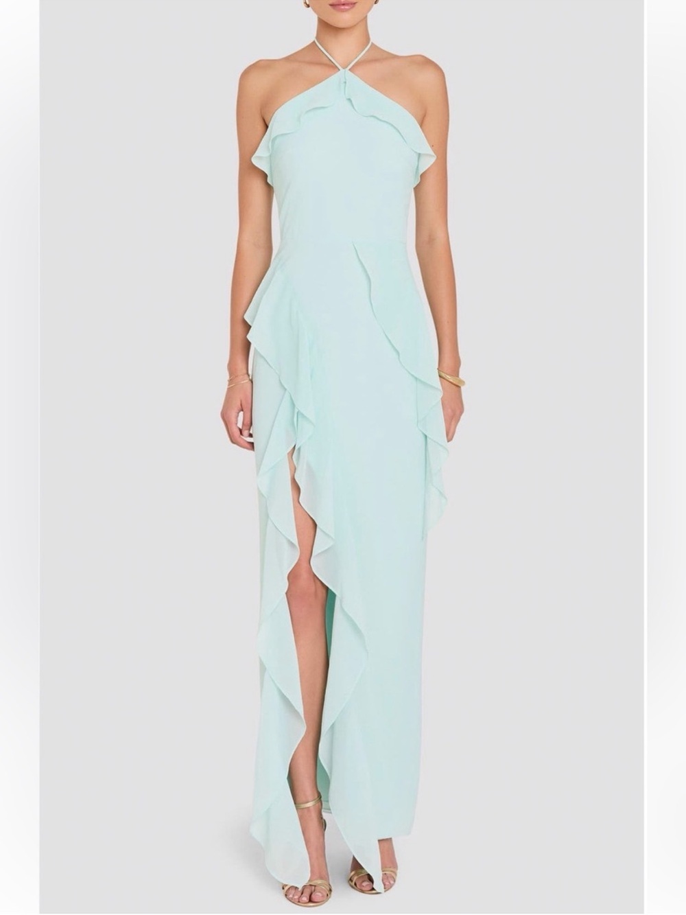 Amanda Uprichard Alessandra Halter Maxi Dress